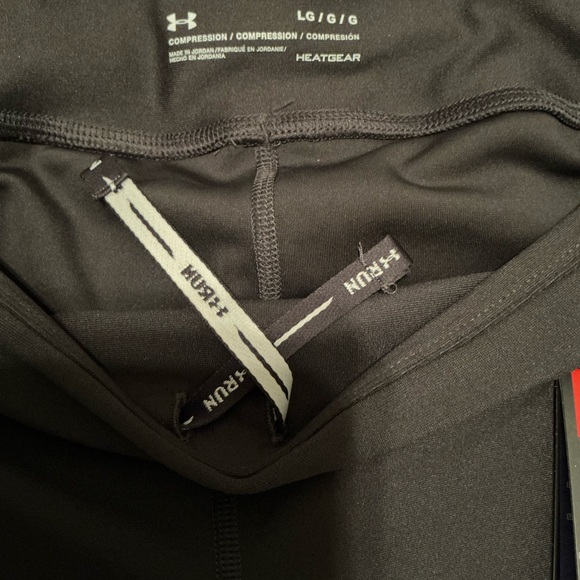 Under Armour Black and Lime Heatgear Leggings - Picture 7 of 10